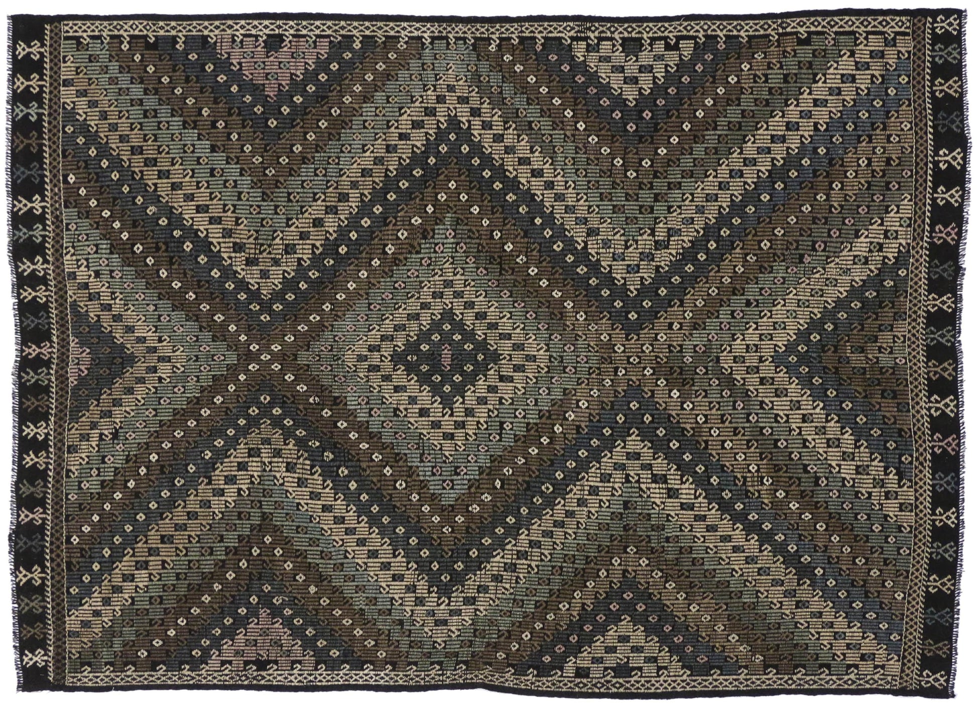 7 x 9 Vintage Kilim Rug 50772