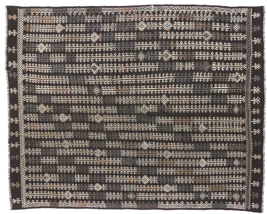 7 x 9 Vintage Turkish Kilim 50773