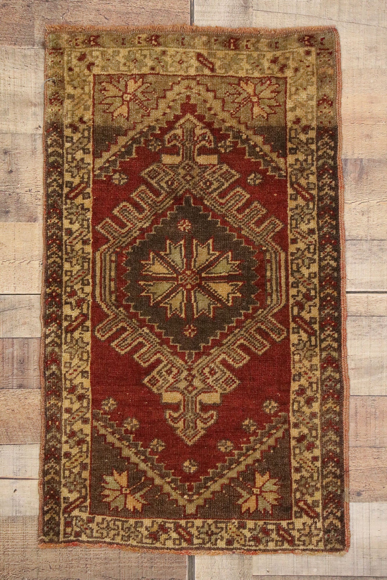 2 x 3 Vintage Turkish Yastik Rug 50779
