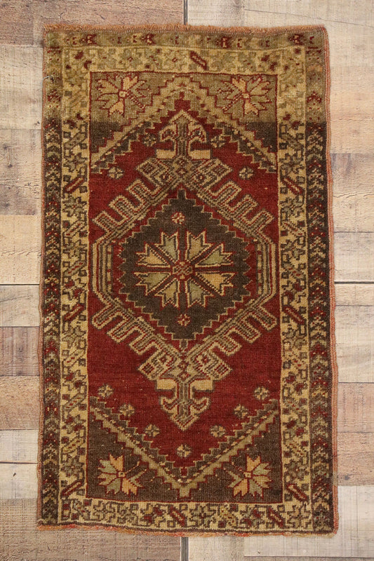 2 x 3 Vintage Turkish Yastik Rug 50779