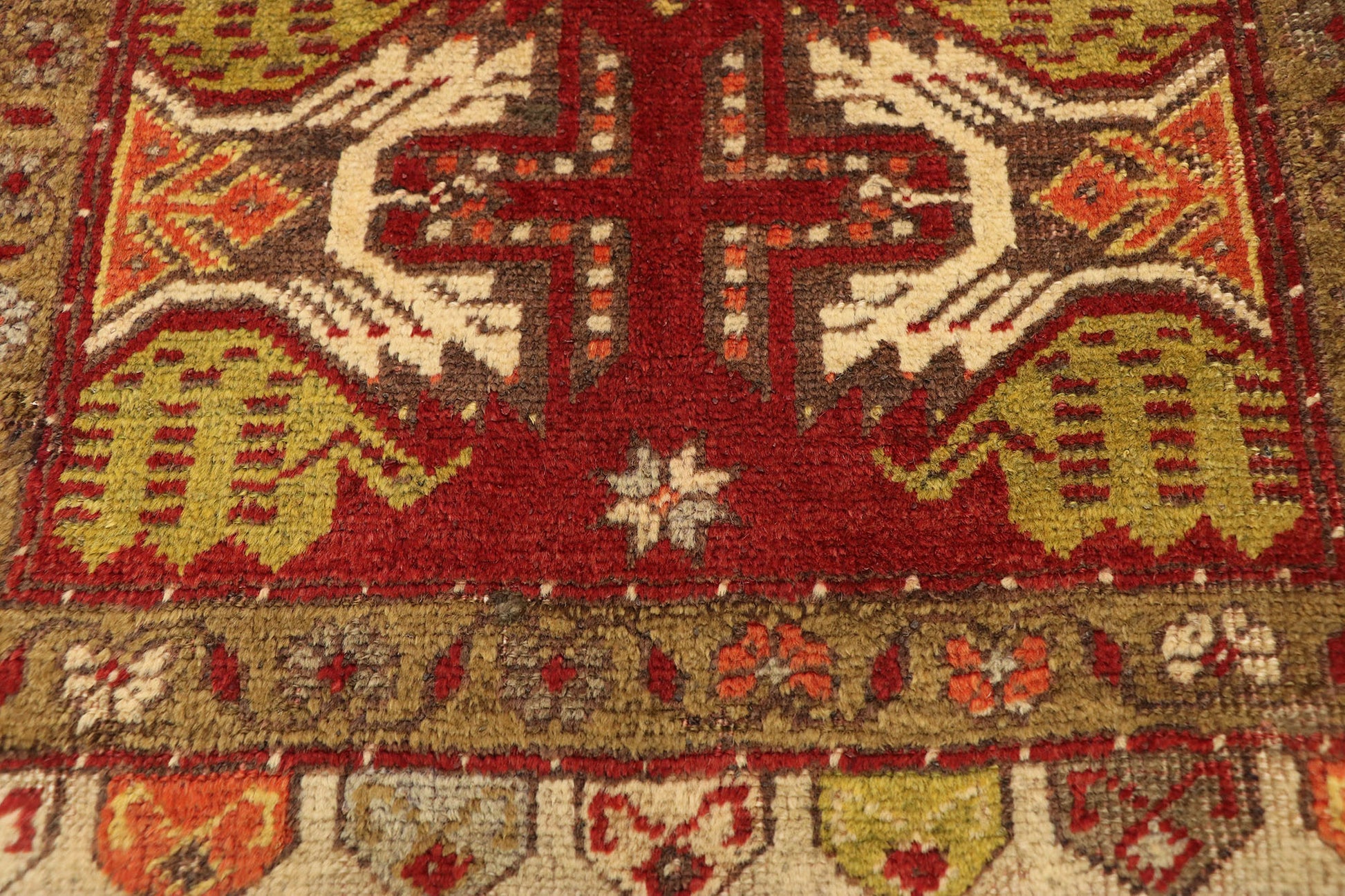 2 x 3 Vintage Turkish Yazdak Rug 50783