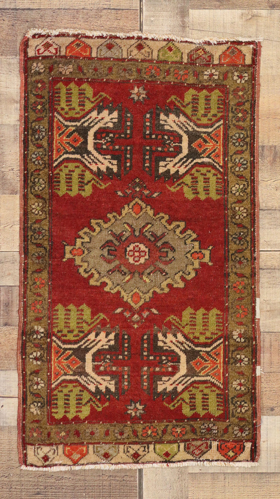 2 x 3 Vintage Turkish Yastik Rug 50790
