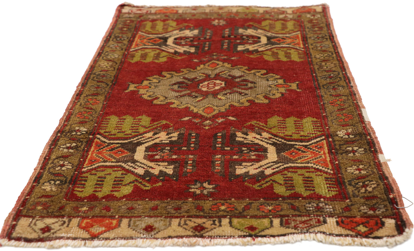2 x 3 Vintage Turkish Yastik Rug 50790