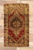 2 x 3 Vintage Turkish Yastik Rug 50791