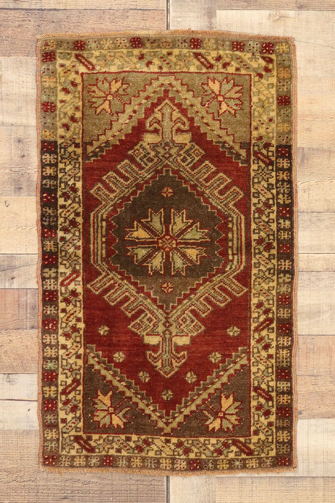 2 x 3 Vintage Turkish Yastik Rug 50791
