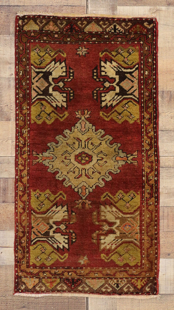 2 x 3 Vintage Turkish Yastik Rug 50792