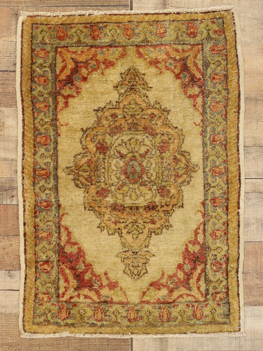 2 x 3 Vintage Turkish Yastik Rug 50795