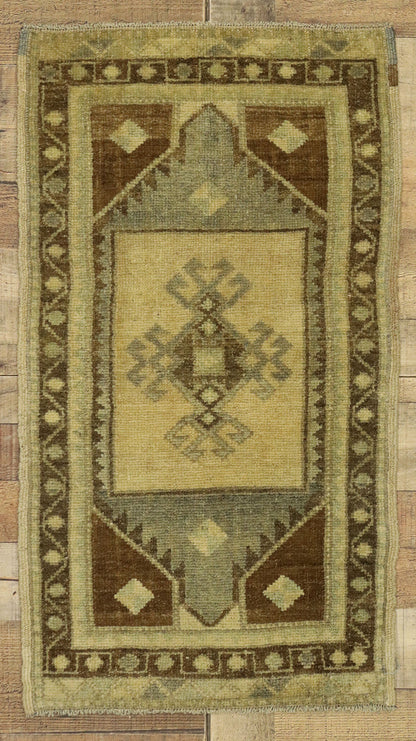 2 x 3 Vintage Turkish Oushak Rug 50798