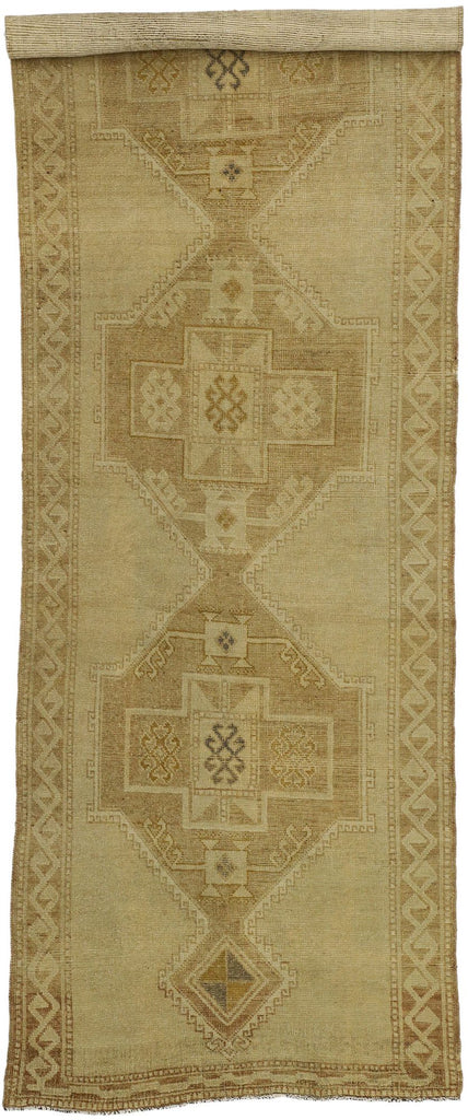 4 x 11 Vintage Turkish Oushak Rug 50835