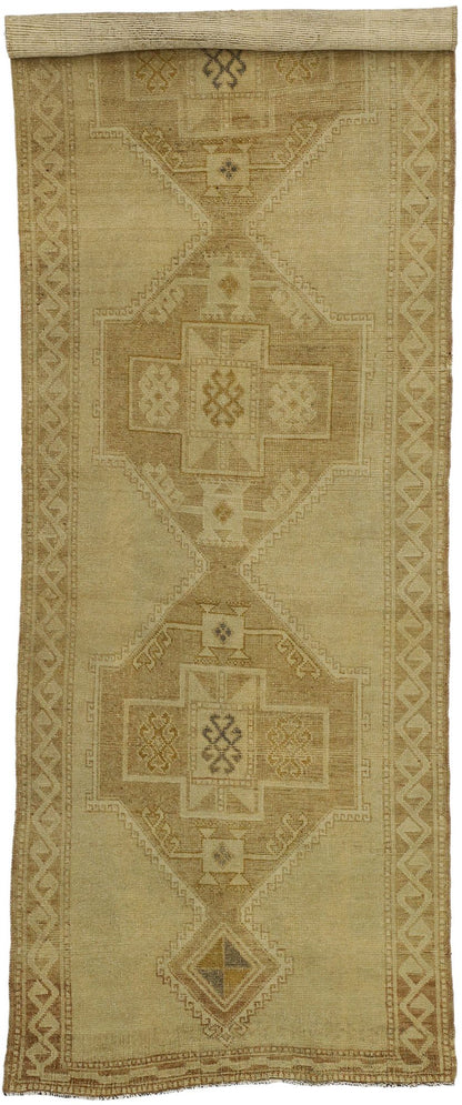 4 x 11 Vintage Turkish Oushak Rug 50835