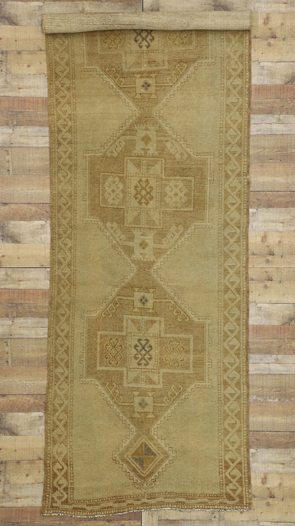 4 x 11 Vintage Turkish Oushak Rug 50835