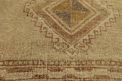 4 x 11 Vintage Turkish Oushak Rug 50835