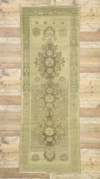 3 x 9 Vintage Turkish Oushak Rug 50838