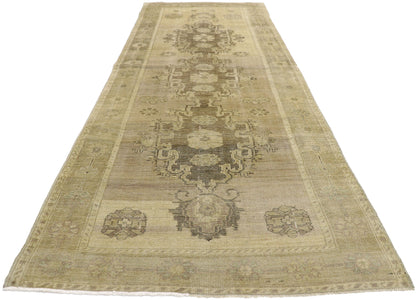 3 x 9 Vintage Turkish Oushak Rug 50838