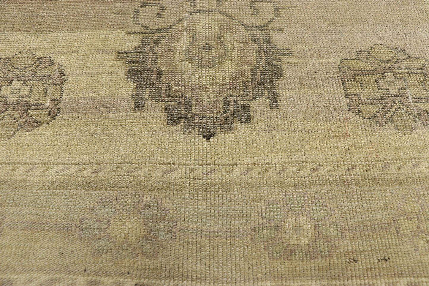 3 x 9 Vintage Turkish Oushak Rug 50838