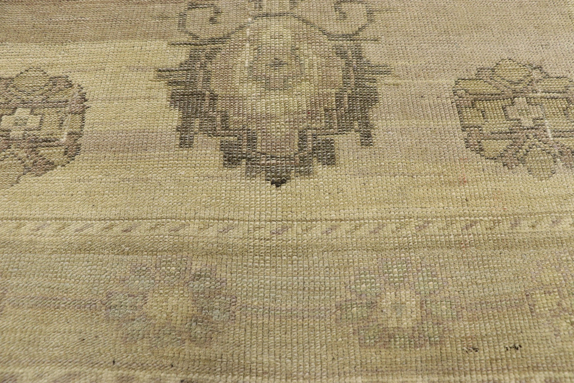 3 x 9 Vintage Turkish Oushak Rug 50838