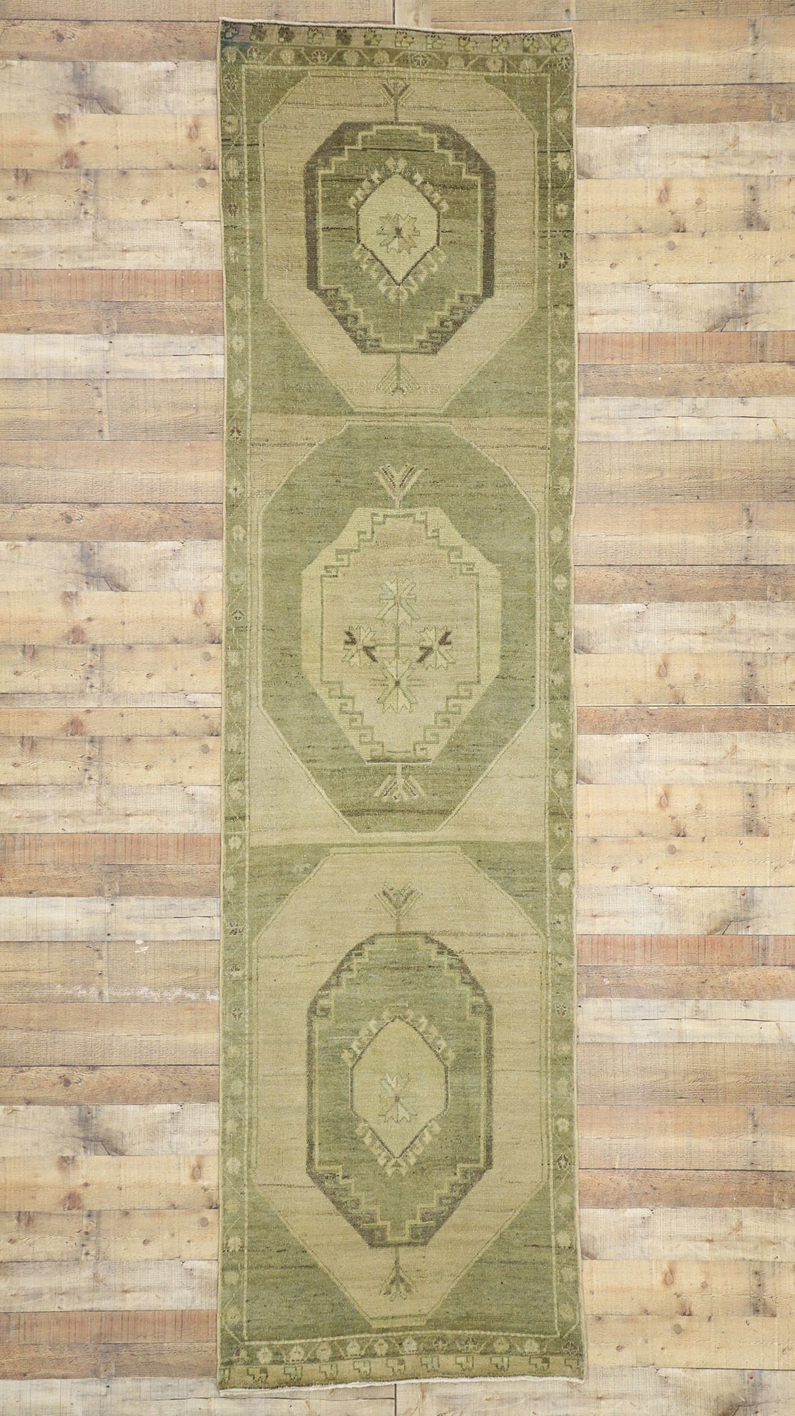 3 x 12 Vintage Oushak Runner 50840