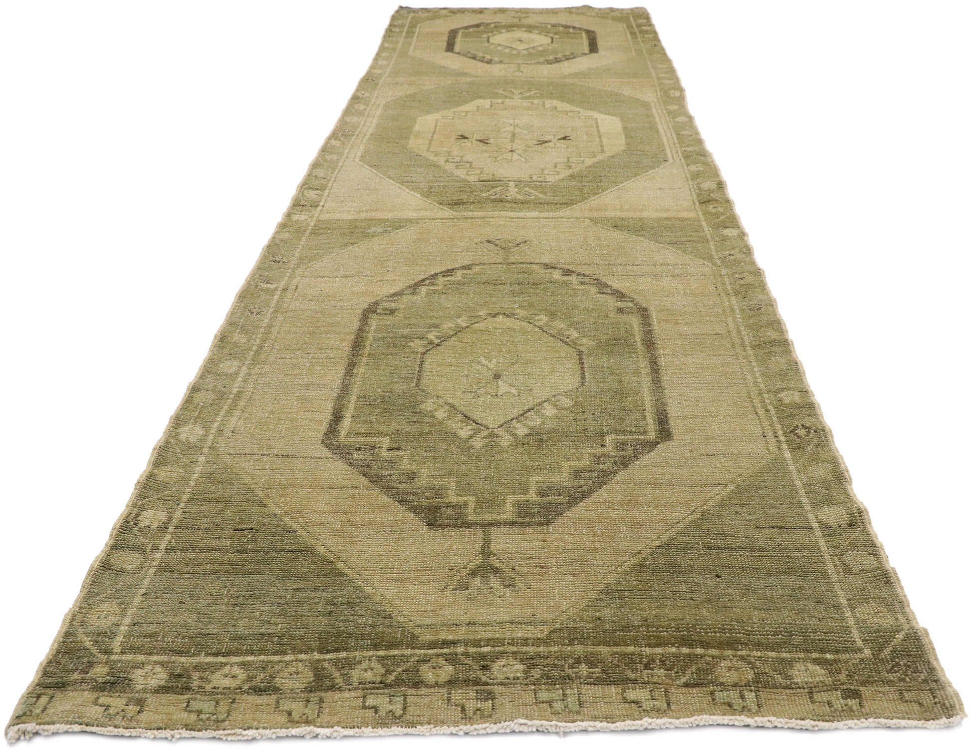 3 x 12 Vintage Oushak Runner 50840