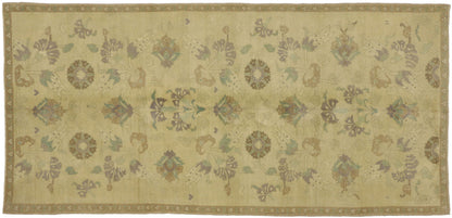 5 x 11 Vintage Turkish Oushak Rug 50843