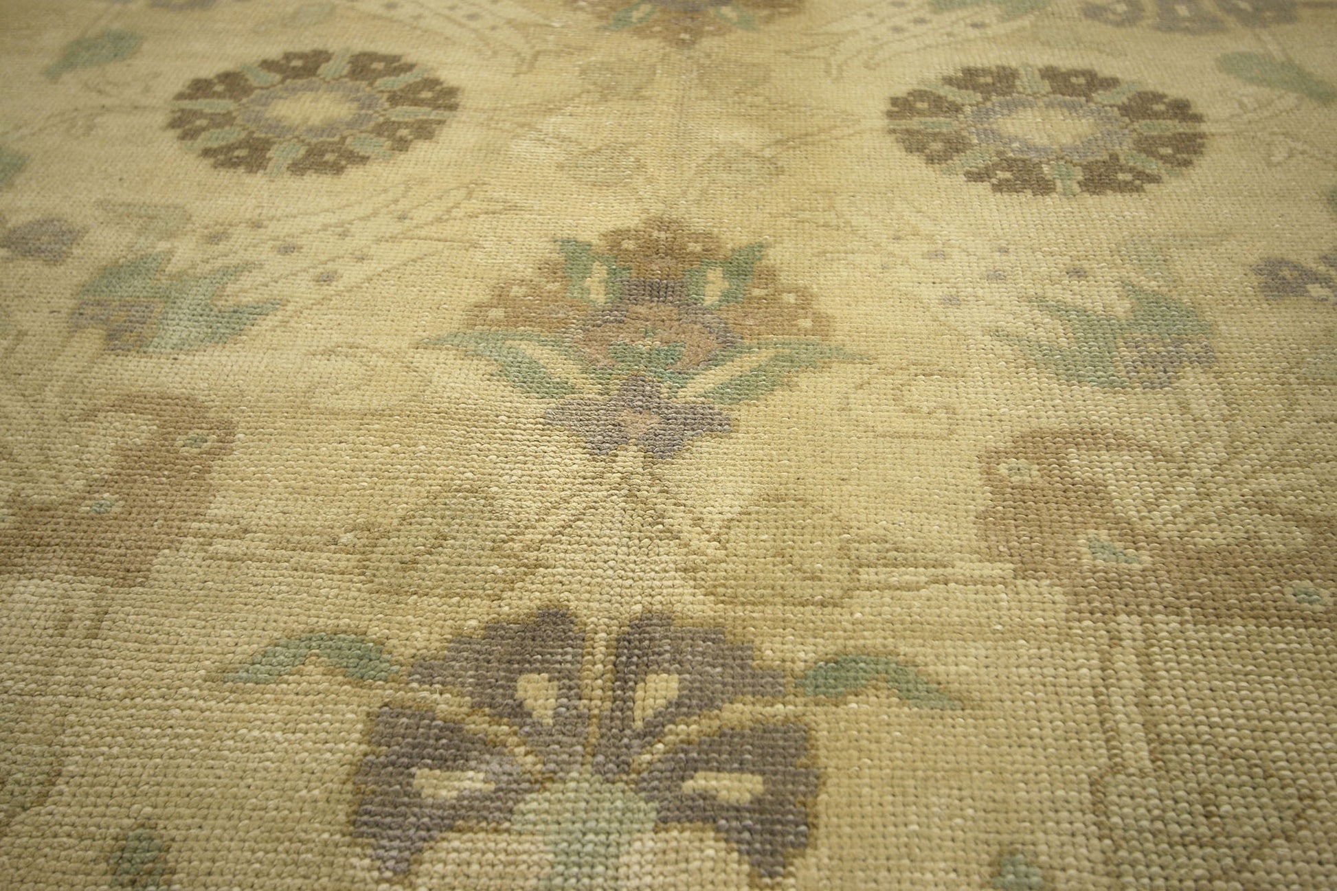 5 x 11 Vintage Turkish Oushak Rug 50843