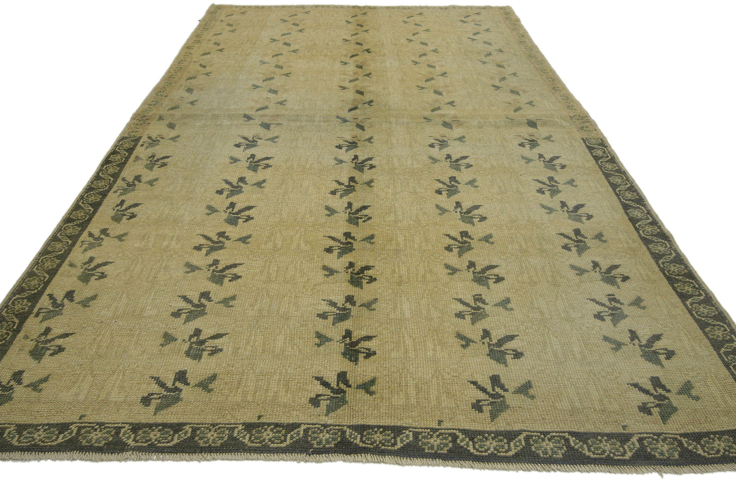5 x 8 Vintage Oushak Rug 50848