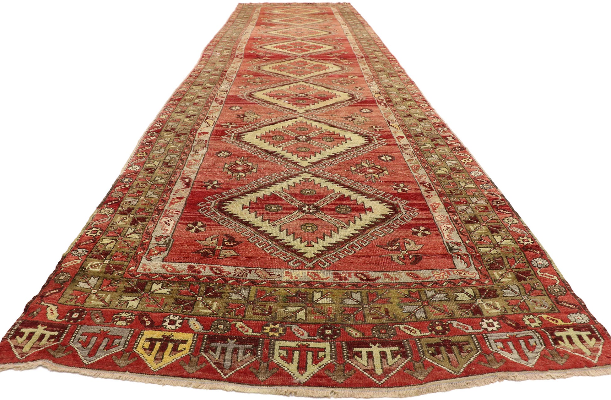 5 x 20 Vintage Turkish Oushak Rug 50868