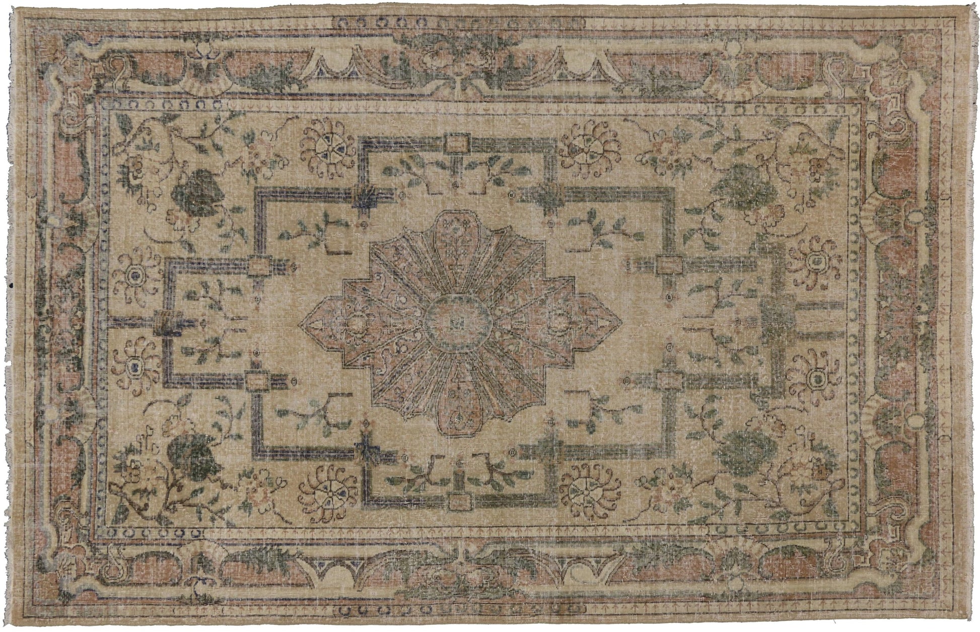 7 x 11 Vintage Turkish Sivas Rug 50869