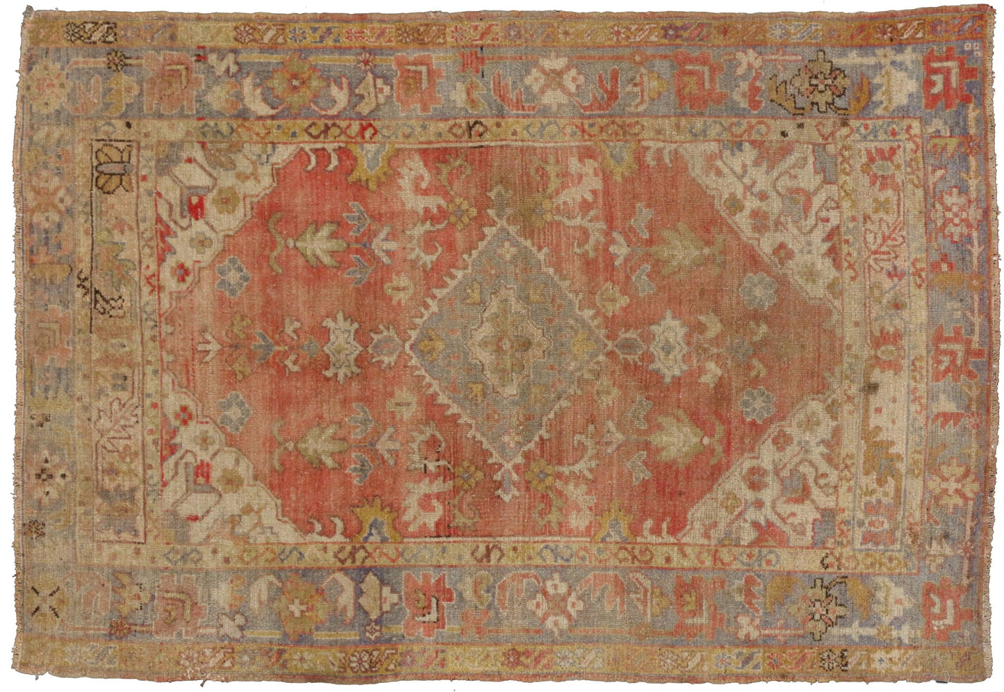 4 x 6 Vintage Oushak Rug 50878