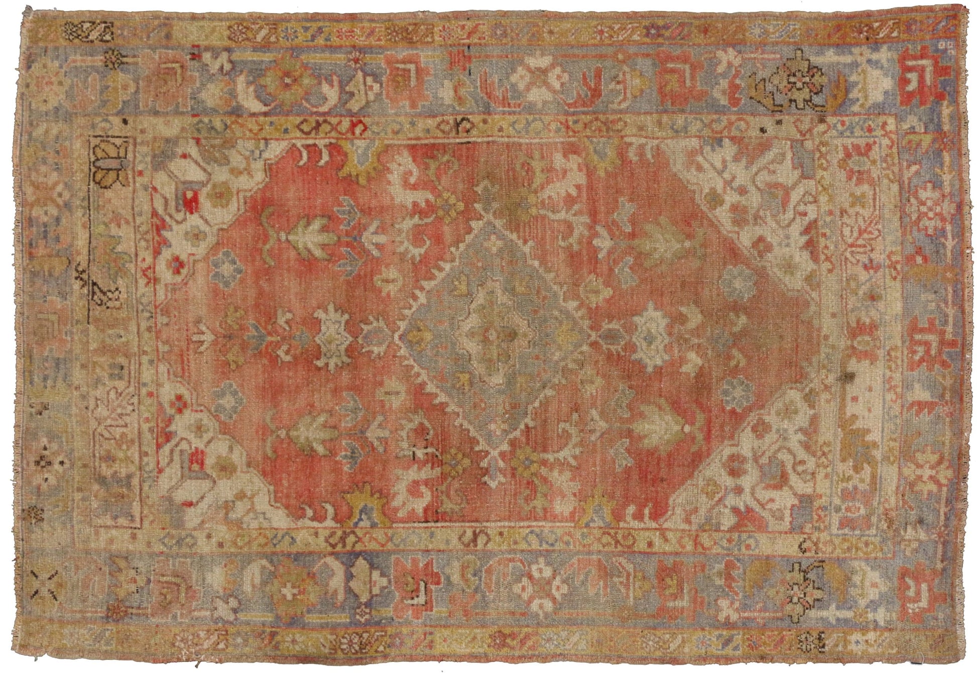 4 x 6 Vintage Oushak Rug 50878