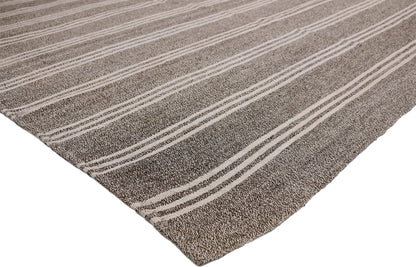 7 x 10 Vintage Gray Turkish Kilim Rug 50885