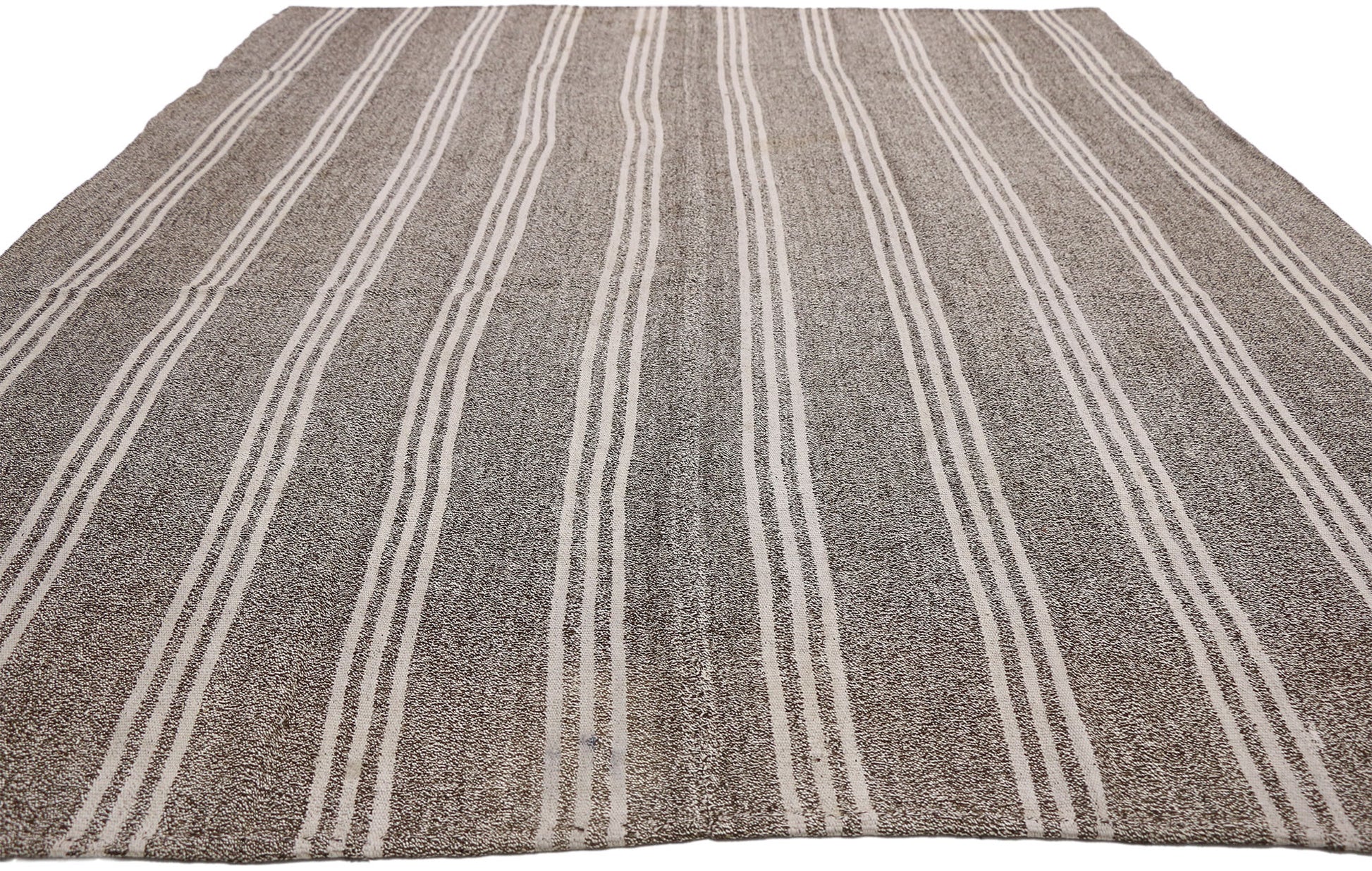 7 x 10 Vintage Gray Turkish Kilim Rug 50885