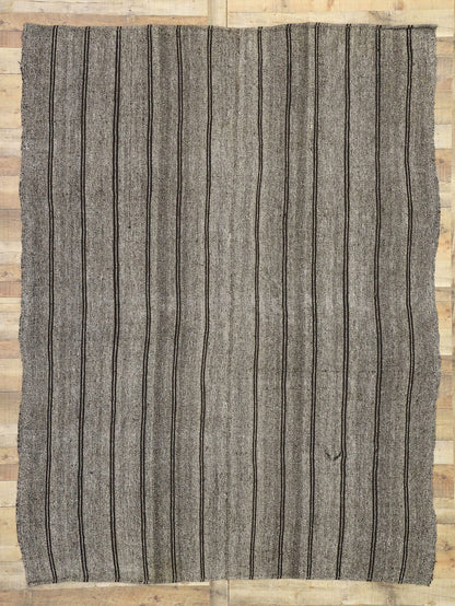 7 x 9 Vintage Turkish Striped Kilim Rug 50898