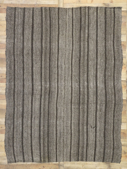 7 x 9 Vintage Turkish Striped Kilim Rug 50898