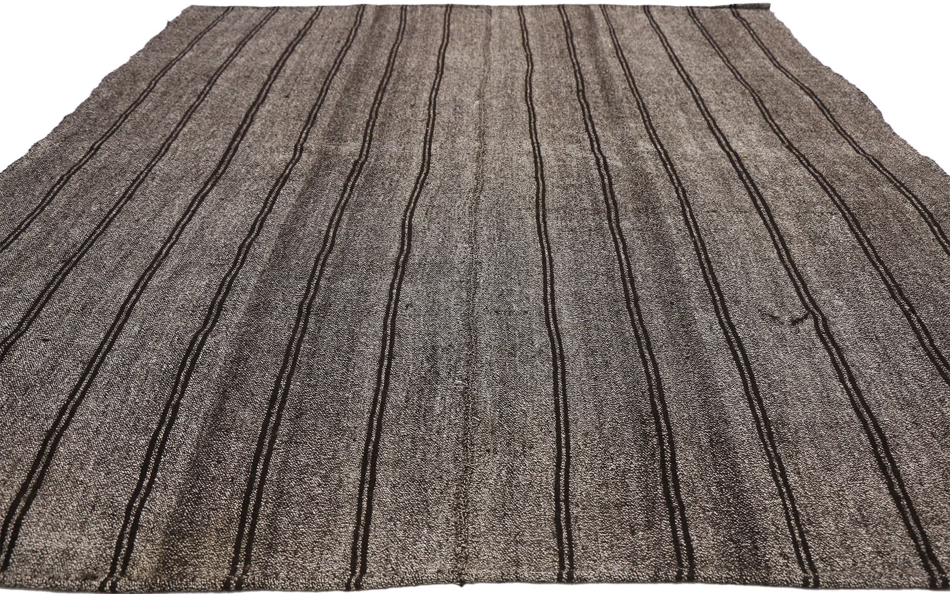 7 x 9 Vintage Turkish Striped Kilim Rug 50898