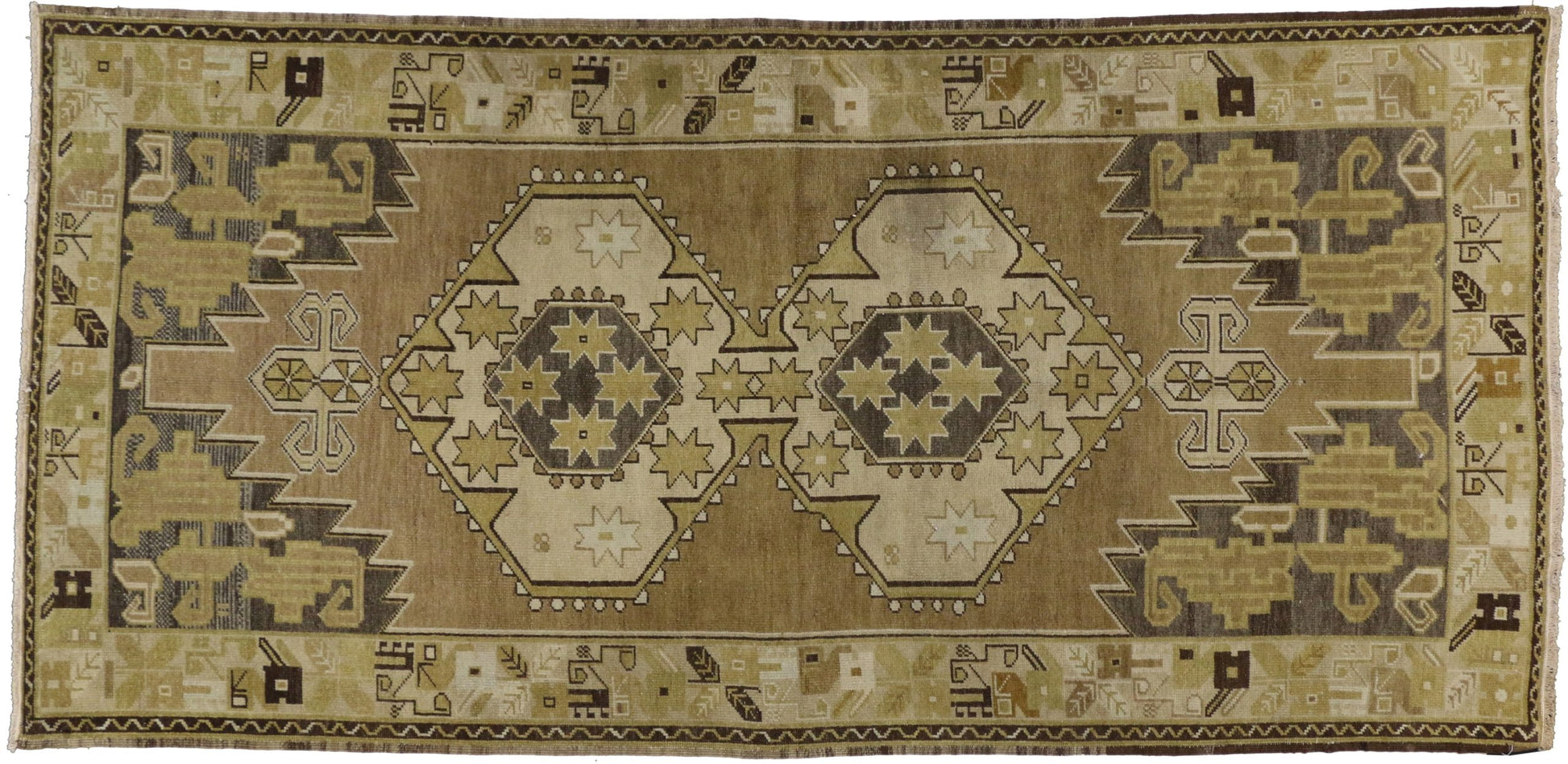 4 x 8 Vintage Oushak Rug 50905