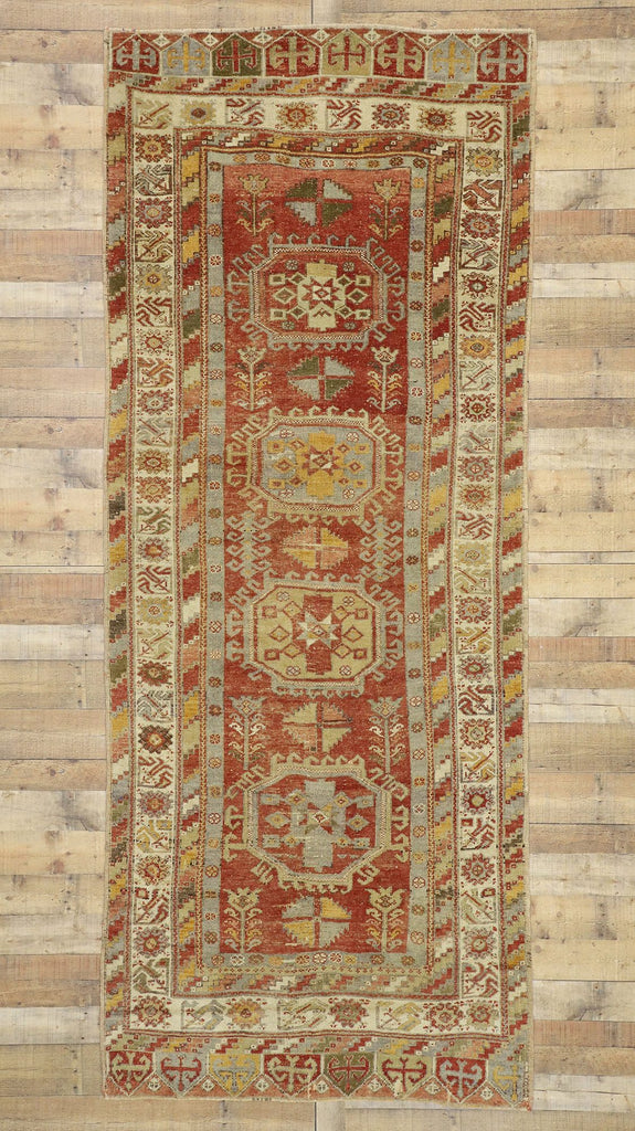 5 x 11 Vintage Turkish Oushak Rug 50912
