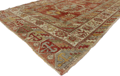 5 x 11 Vintage Turkish Oushak Rug 50912