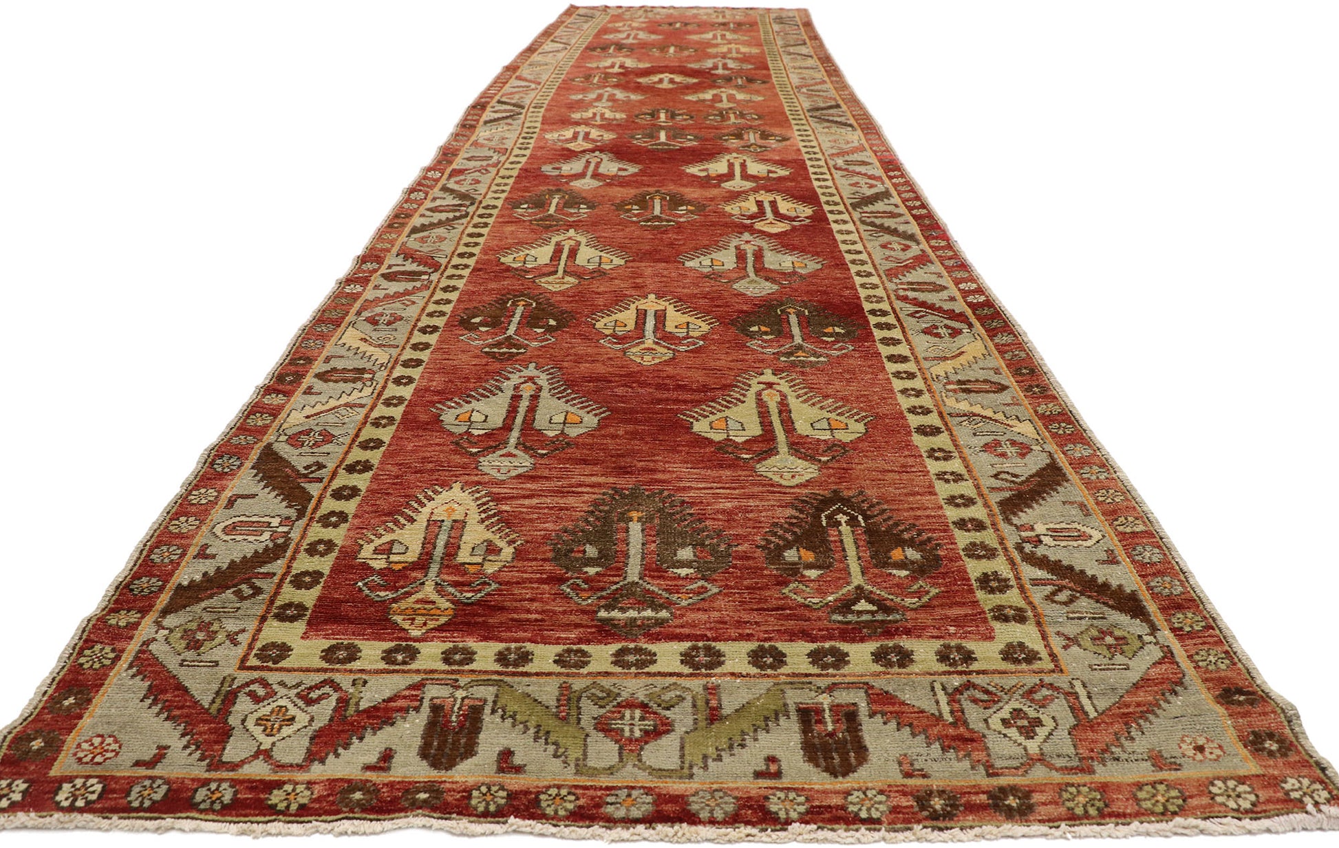 5 x 20 Vintage Turkish Oushak Rug 50915