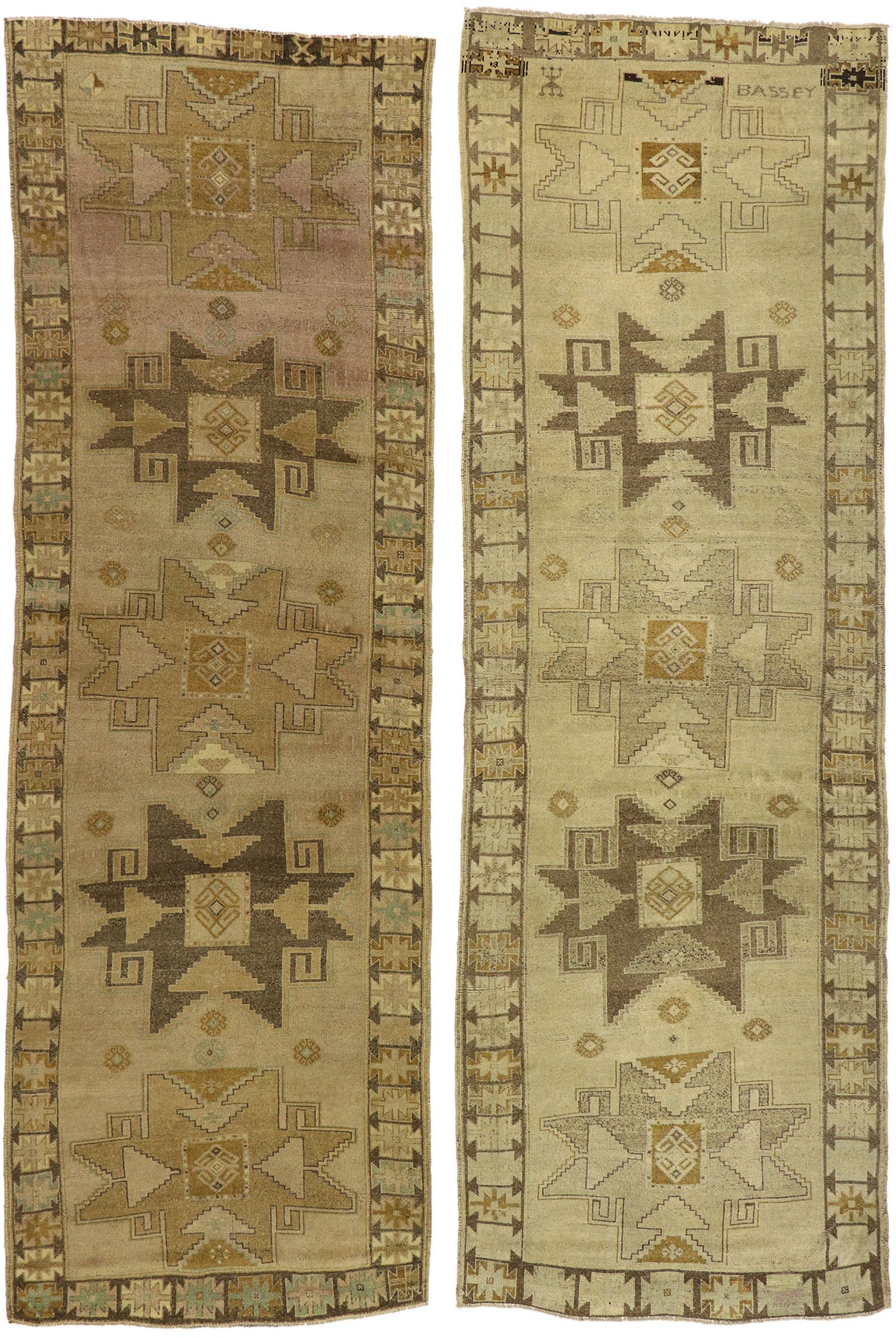 4 x 12 Vintage Turkish Oushak Rug 50927