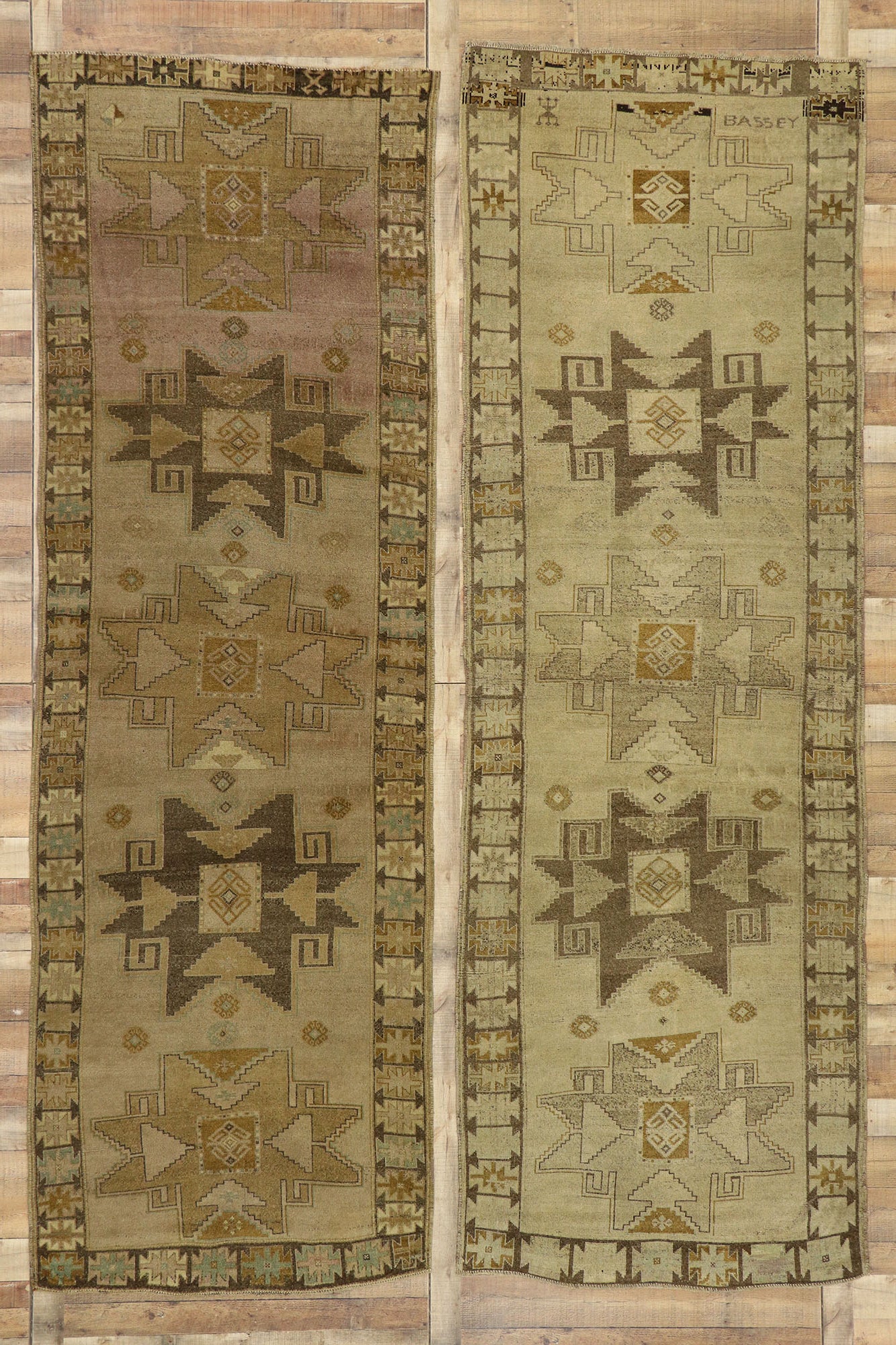 4 x 12 Vintage Turkish Oushak Rug 50927