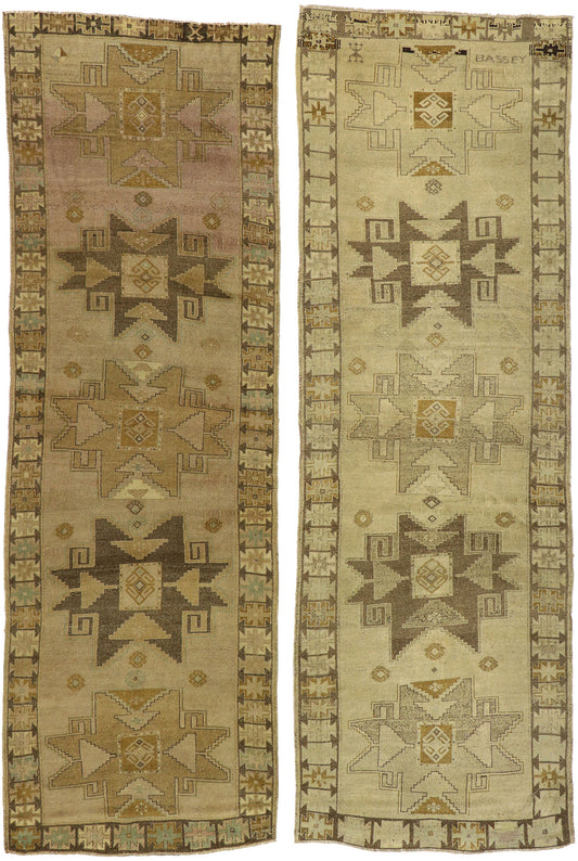 4 x 12 Vintage Turkish Oushak Rug 50928
