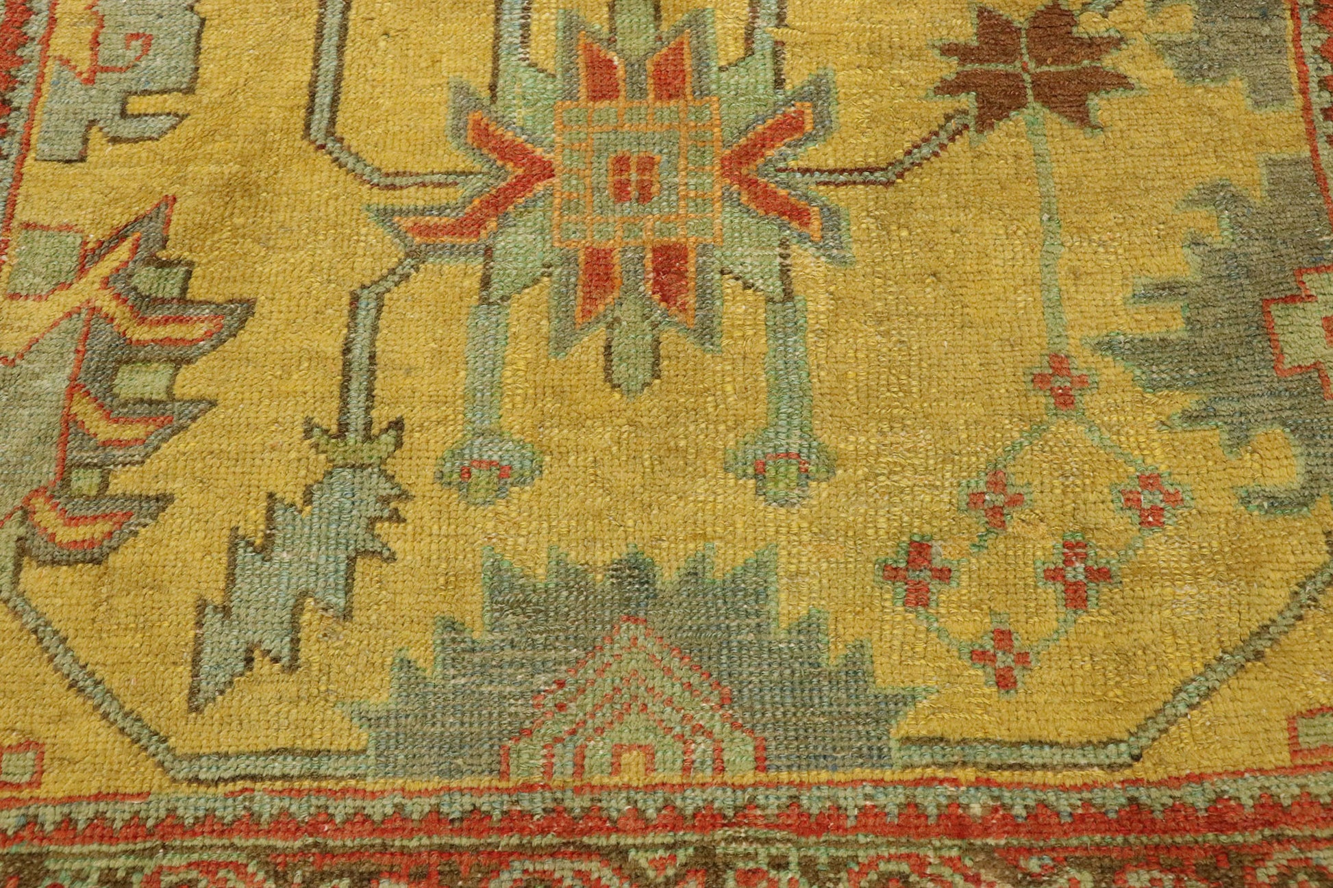 3 x 4 Vintage Turkish Oushak Rug 50933
