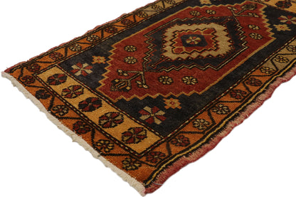 2 x 3 Vintage Turkish Yastik Rug 50935