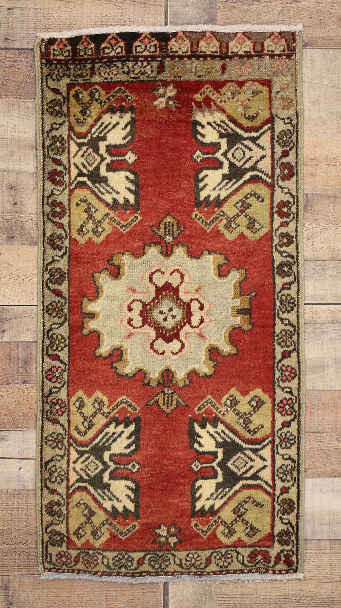 2 x 3 Vintage Oushak Rug 50936