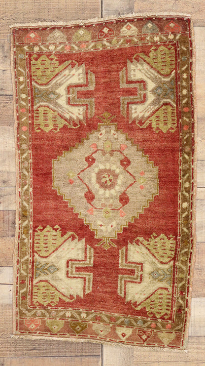 2 x 3 Vintage Turkish Yastik Rug 50941