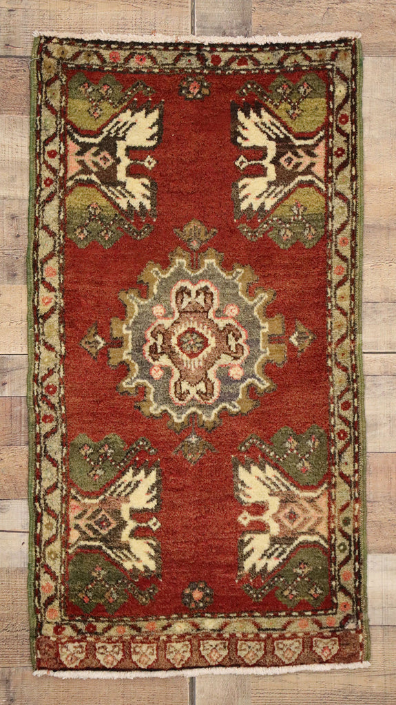 2 x 3 Vintage Turkish Yastik Rug 50943