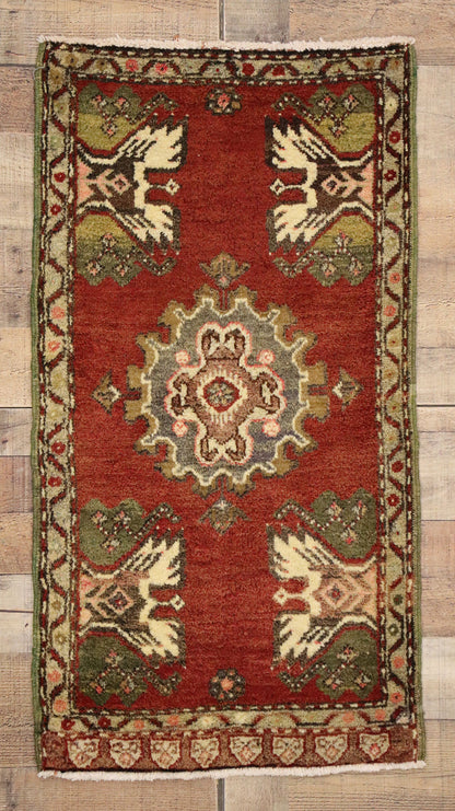 2 x 3 Vintage Turkish Yastik Rug 50943