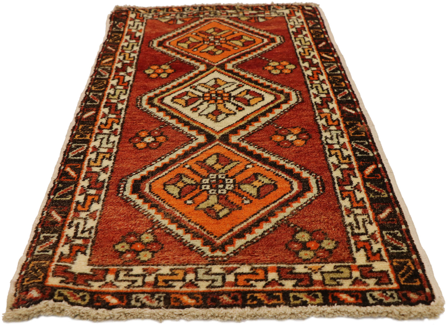 2 x 3 Vintage Turkish Yastik Rug 50951