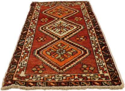 2 x 3 Vintage Turkish Yastik Rug 50951