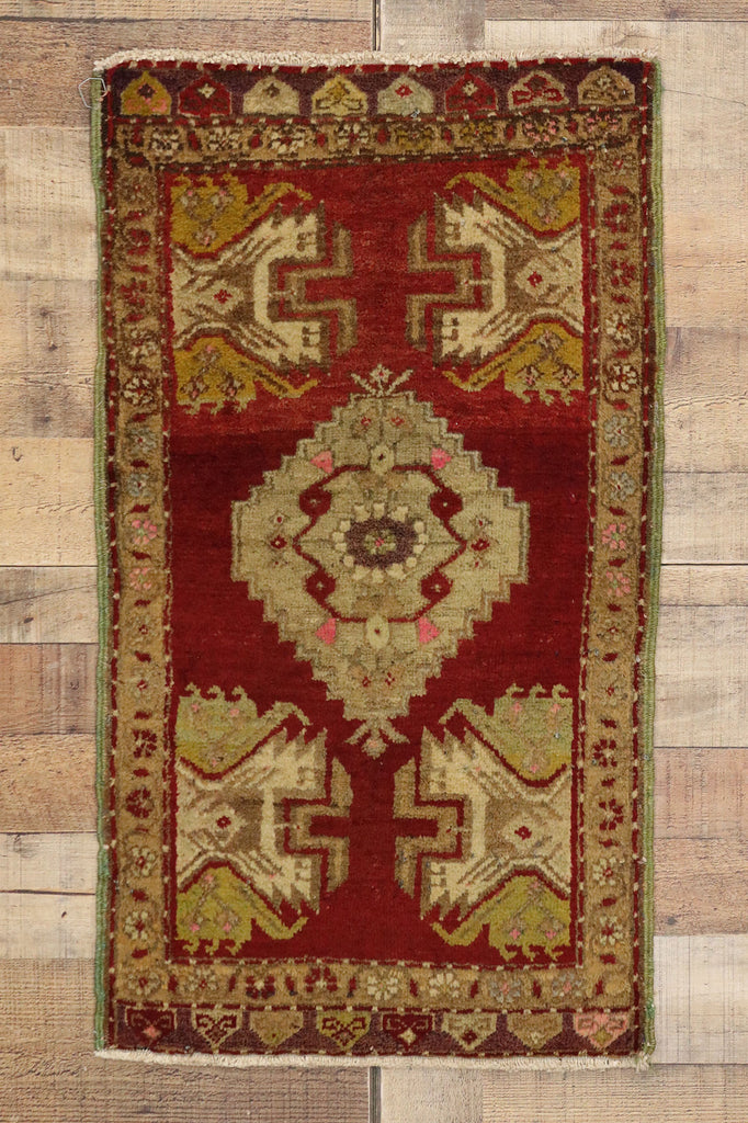 2 x 3 Vintage Turkish Yastik Rug 50955